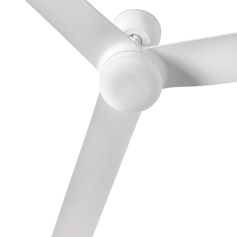 Plafondventilator Punt M DC LED lamp wit