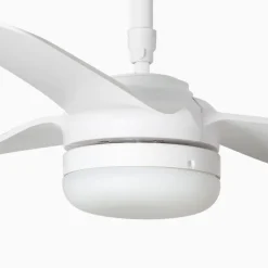 Plafondventilator Punt M DC LED lamp wit