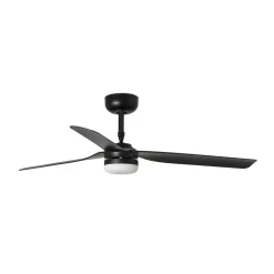 Plafondventilator Punt M DC LED lamp zwart