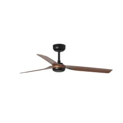Plafondventilator Punt M, DC, zwart/hout donker