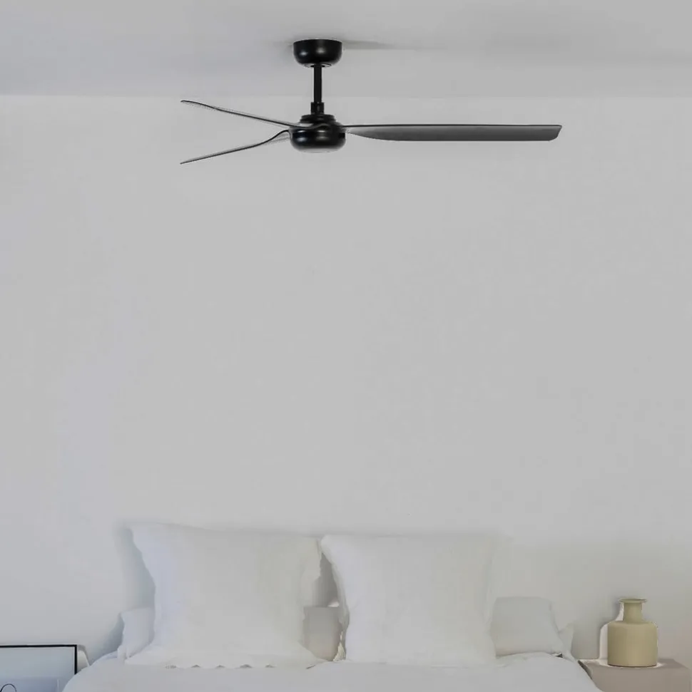 Plafondventilator Punt M, DC, 3 bladen, zwart
