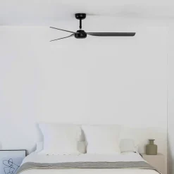 Plafondventilator Punt M, DC, 3 bladen, zwart