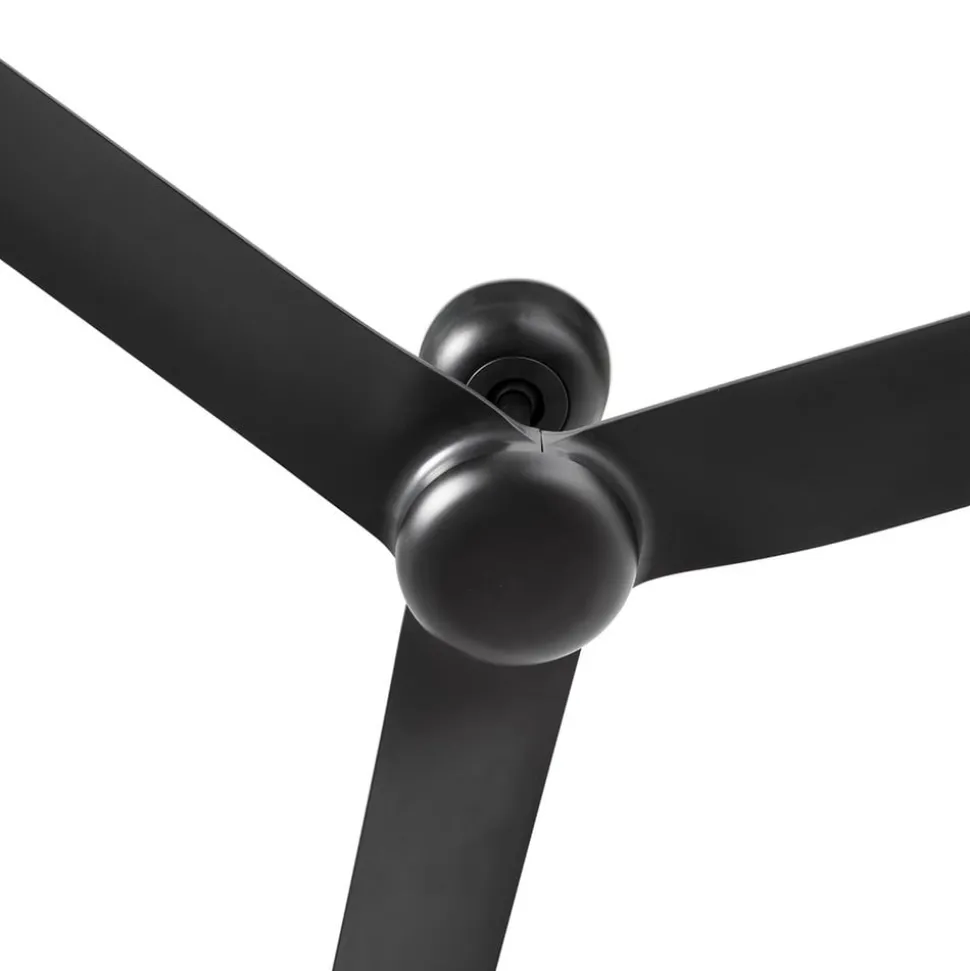 Plafondventilator Punt M, DC, 3 bladen, zwart