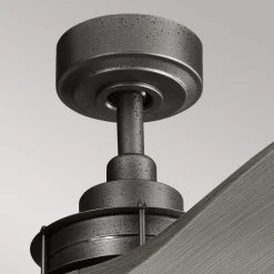 Plafondventilator Ried, driebladig, ijzerkleurig