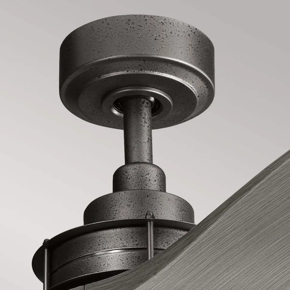 Plafondventilator Ried, driebladig, ijzerkleurig