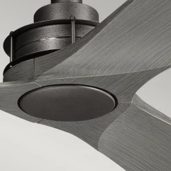 Plafondventilator Ried, driebladig, ijzerkleurig
