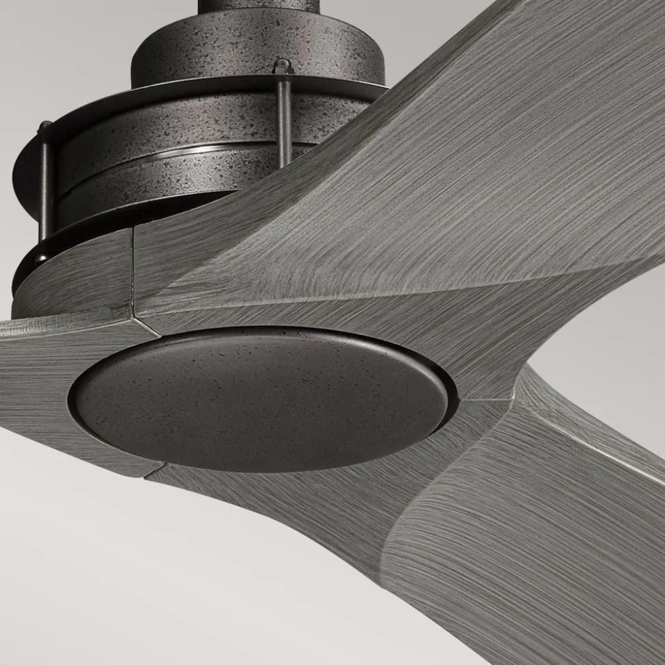 Plafondventilator Ried, driebladig, ijzerkleurig