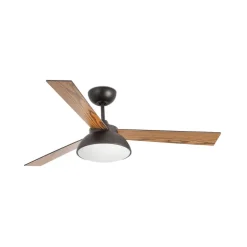 Plafondventilator Rodas met LED lamp, bruin
