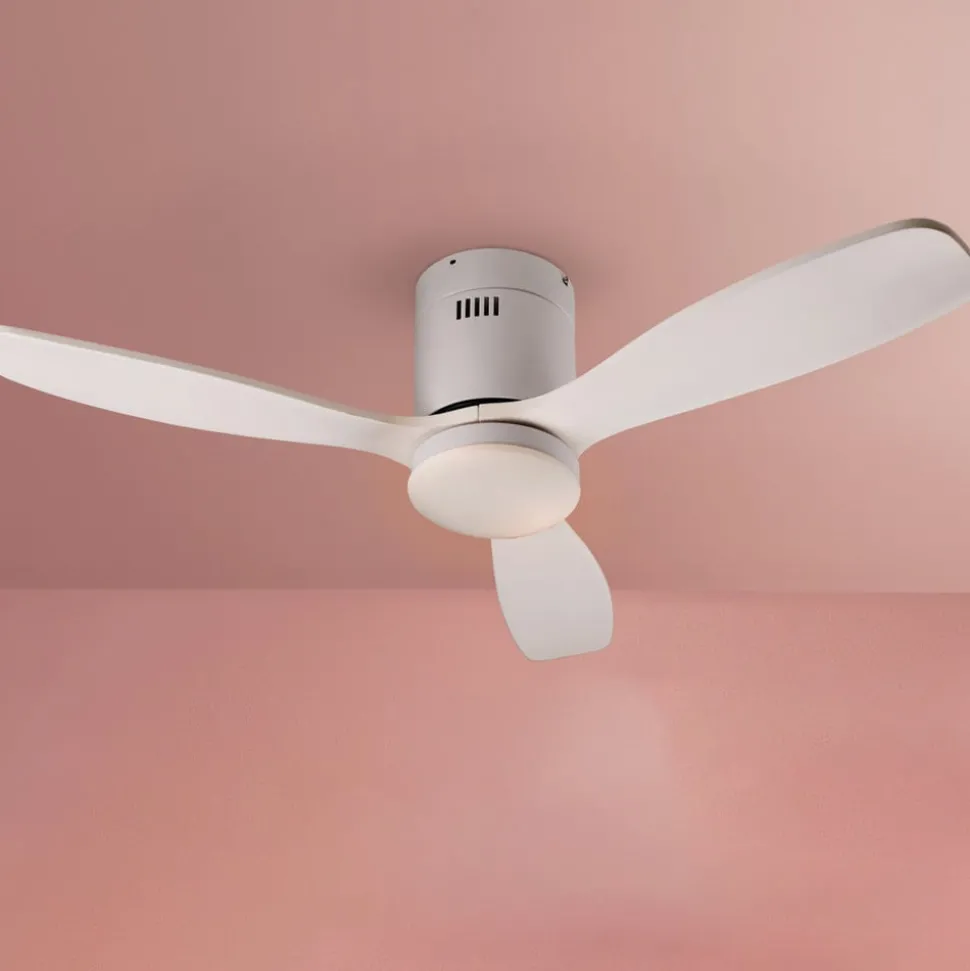 Plafondventilator Siroco Mini, DC, stil, wit, CCT