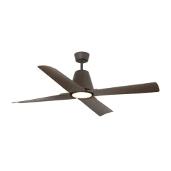 Plafondventilator Typhoon L LED lamp IP44 bruin