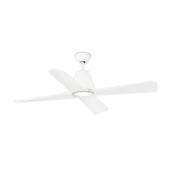 Plafondventilator Typhoon L LED lamp IP44 wit