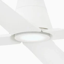 Plafondventilator Typhoon L LED lamp IP44 wit