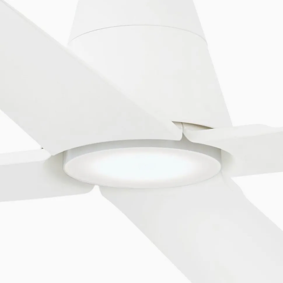 Plafondventilator Typhoon L LED lamp IP44 wit