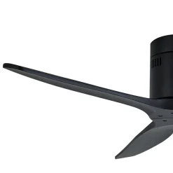 Plafondventilator Vindur, zwart, DC, stil, 132 cm