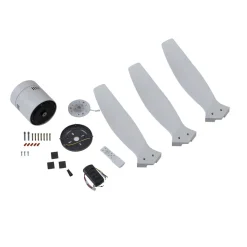 Plafondventilator Vindur, wit, DC, stil, Ø 132 cm