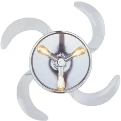 Plafondventilatorlamp Fanaway Classic chroom stil