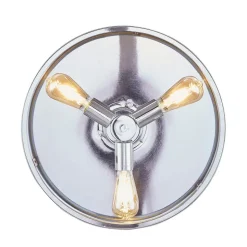 Plafondventilatorlamp Fanaway Classic chroom stil