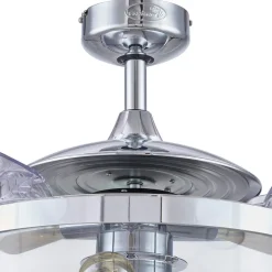 Plafondventilatorlamp Fanaway Classic chroom stil