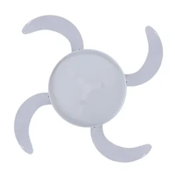 Plafondventilatorlamp Fanaway Fraser wit/helder stil