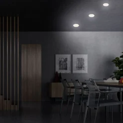 Plat LED inbouwspot, wit, Ø 10 cm, 4.000K