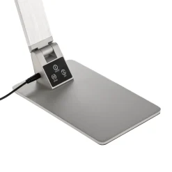 Platte LED bureaulamp Wasp uit aluminium