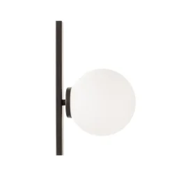 Pluto wandlamp, 1-lamp, zwart/wit, schakelaar
