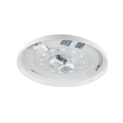 Pollux plafondlamp, Ø 27 cm, kunststof, bewegingsmelder