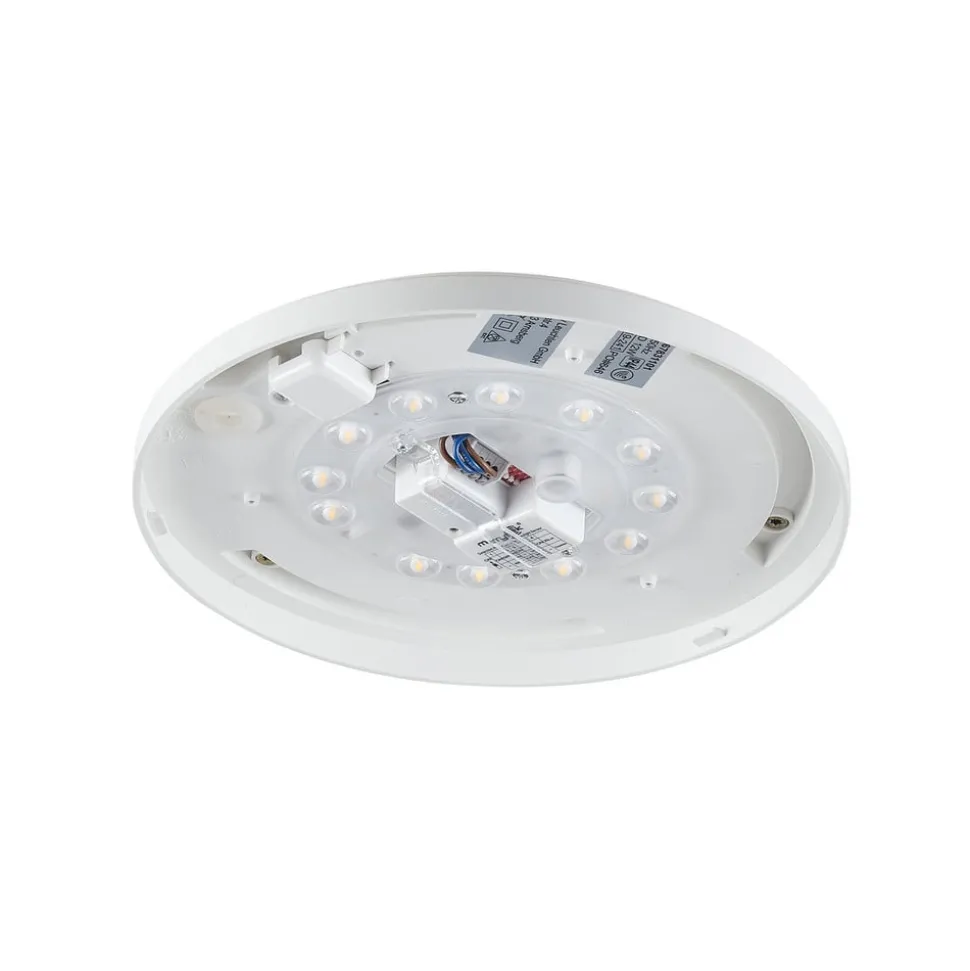 Pollux plafondlamp, Ø 27 cm, kunststof, bewegingsmelder