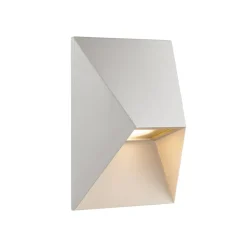 Pontio 15 buitenwandlamp, breedte 15 cm, wit