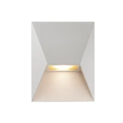 Pontio 15 buitenwandlamp, breedte 15 cm, wit