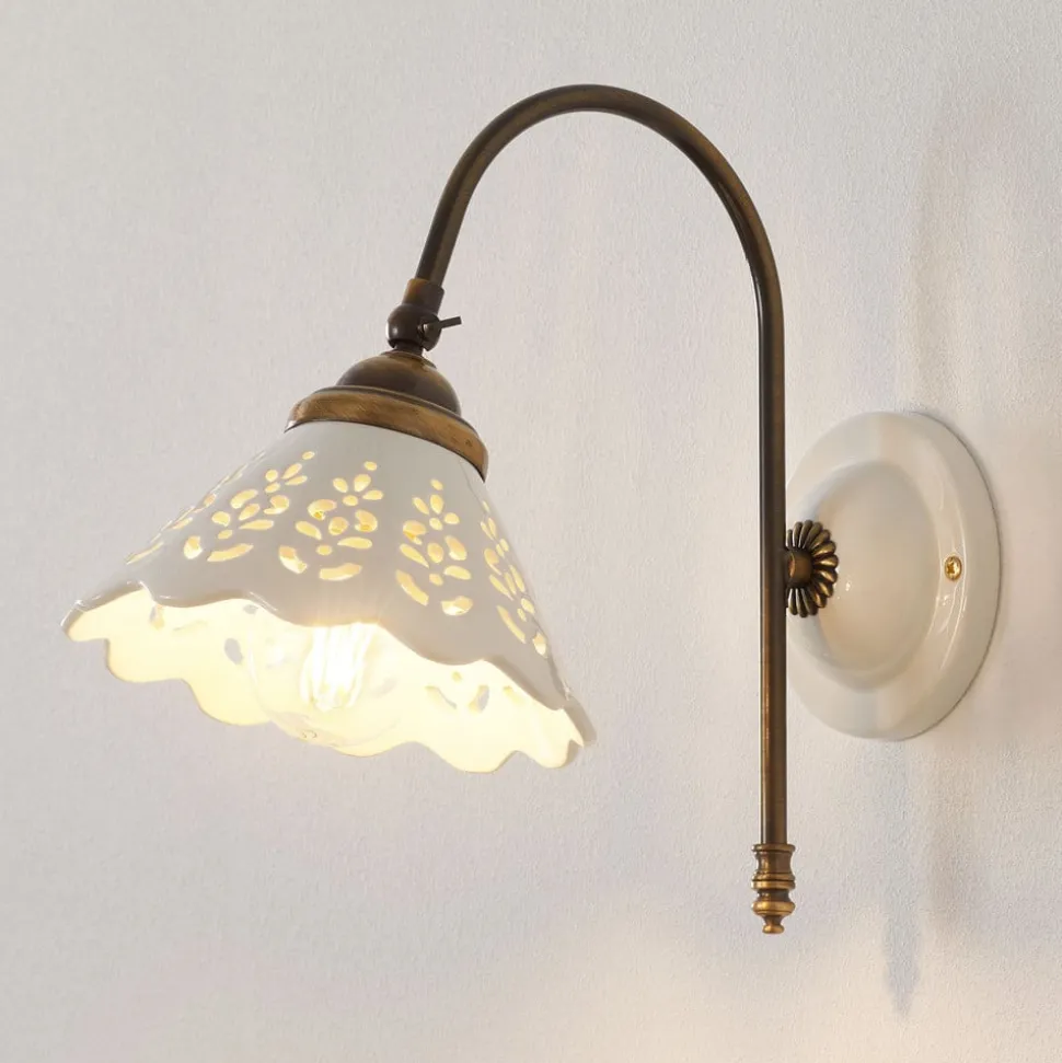 Portico - wandlamp met gebogen arm