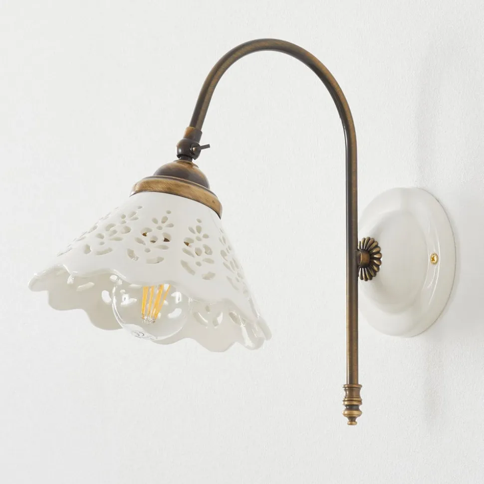 Portico - wandlamp met gebogen arm