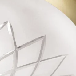 Porto plafondlamp, Ø 26 cm, bronskleurig, glas, E27