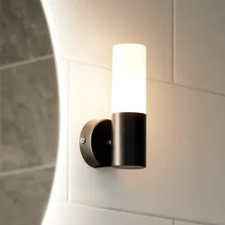 PR Home badkamer wandlamp Beta, zwart, IP44