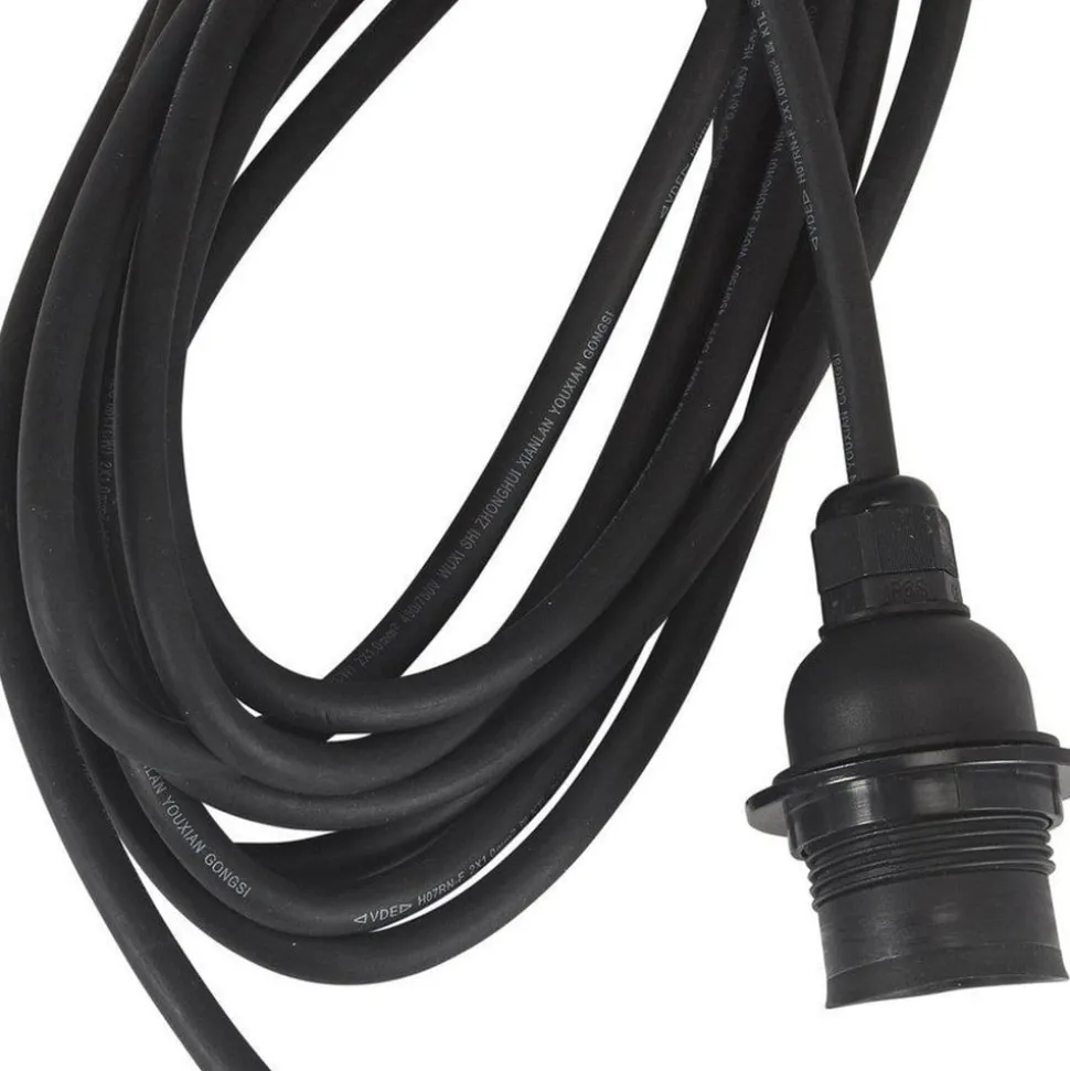 PR Home buiten hanglamp Cebu, Ø 17 cm, Lampakanay, stekker