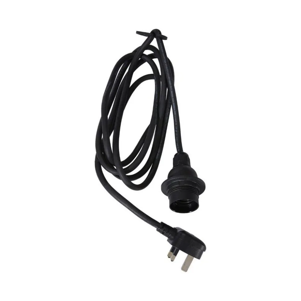 PR Home buiten hanglamp Lace natuurvezel, stekkerkabel, Ø37cm