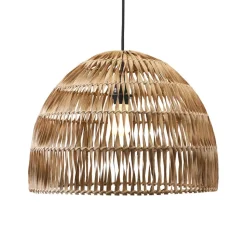 PR Home buiten hanglamp Lace natuurvezel, stekkerkabel, Ø46cm