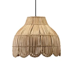 PR Home Buiten hanglamp Pia van natuurvezel, stekkerkabel