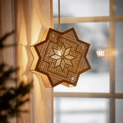 PR Home Elvira decoratie ster van metaal, beige