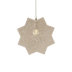 PR Home Elvira decoratie ster van metaal, beige