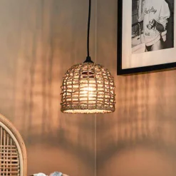 PR Home Hanglamp Cebu, Ø 17 cm, Lampakanay, naturelbruin