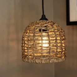 PR Home Hanglamp Cebu, Ø 17 cm, Lampakanay, naturelbruin