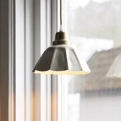 PR Home Hanglamp Ester, offwhite, Ø 17 cm, ijzer stekker