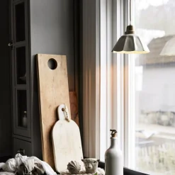 PR Home Hanglamp Ester, offwhite, Ø 17 cm, ijzer stekker