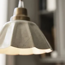 PR Home Hanglamp Ester, offwhite, Ø 17 cm, ijzer stekker