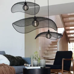 PR Home Hanglamp Vivi, Ø 61 cm, zwart, metaal