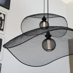 PR Home Hanglamp Vivi, Ø 61 cm, zwart, metaal