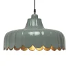 PR Home hanglamp Wells, groen/goud, Ø 43 cm, metaal