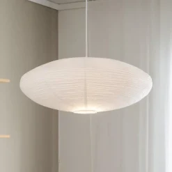 PR Home hanglamp Yuni, wit, Ø 60 cm, witte afhanghoogte, E14