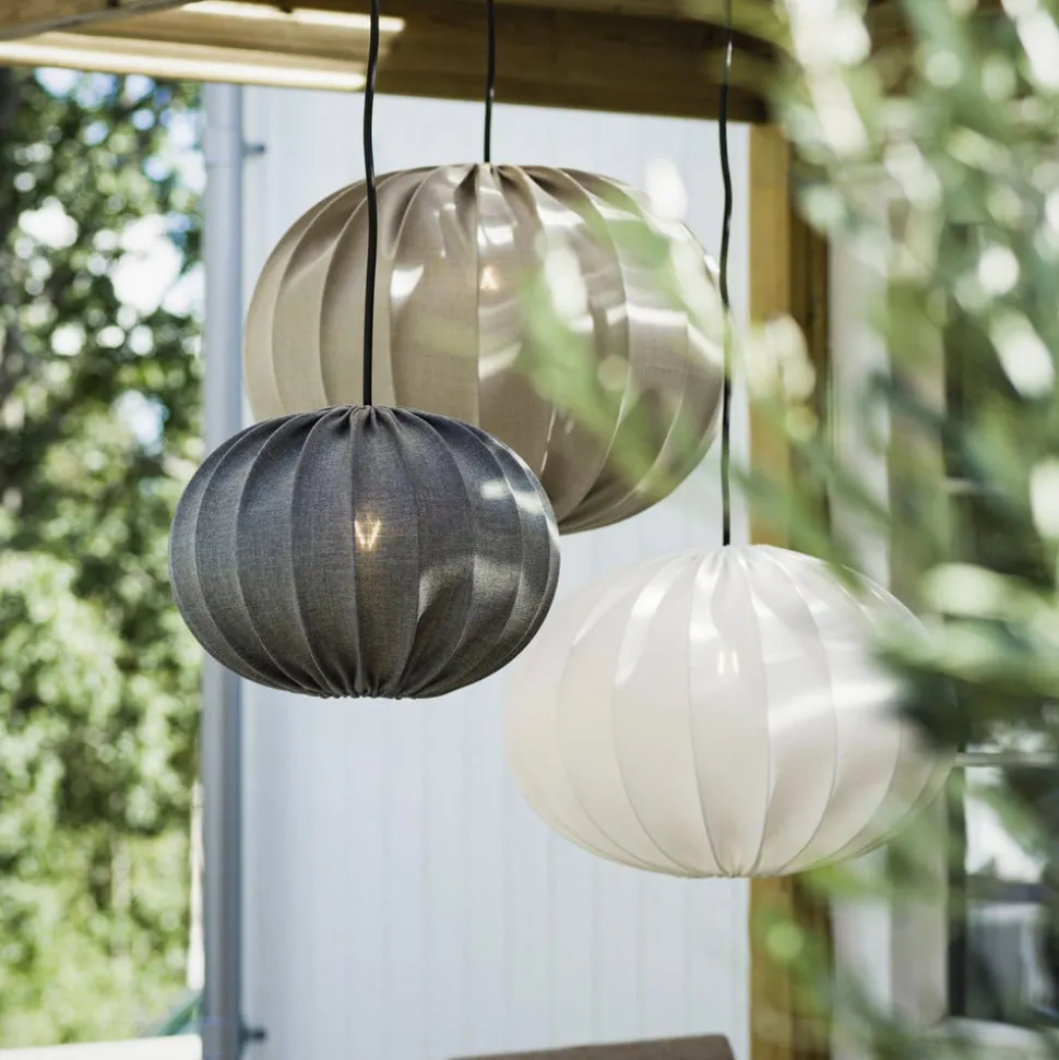 PR Home Hilma hanglamp buiten, grijs Ø 50 cm